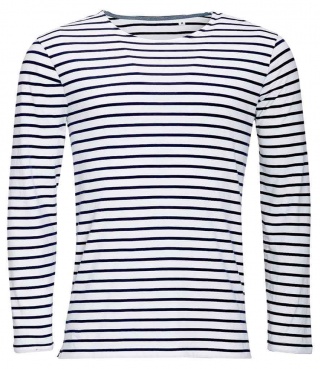 SOL'S 01402 Marine Long Sleeve Striped T-Shirt